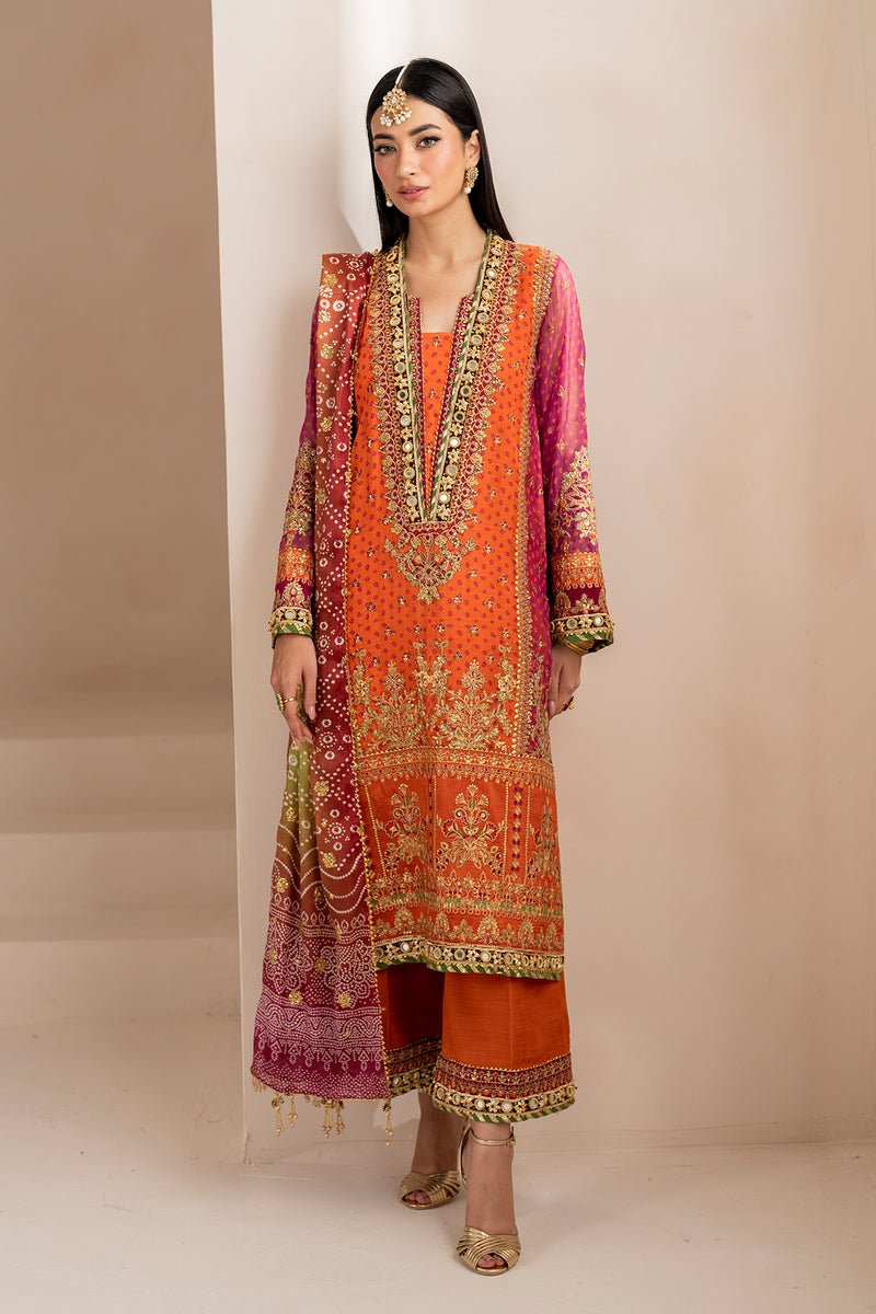Baroque | Formal Collection | CHIFFON UF-706 by Baroque - Designer Dress - Type: Ladies Clothes - Available at Libayah - 100% Original
