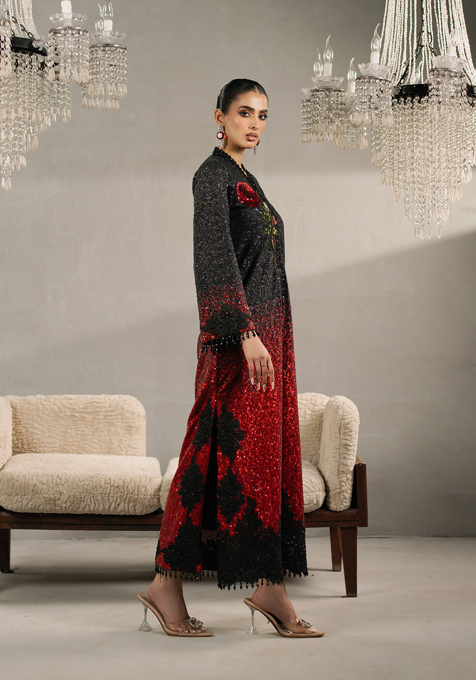 Zarqash | Silk Edit | ZQS 019 AMBER by Zarqash - Designer Dress - Type: Ladies Clothes - Available at Libayah - 100% Original