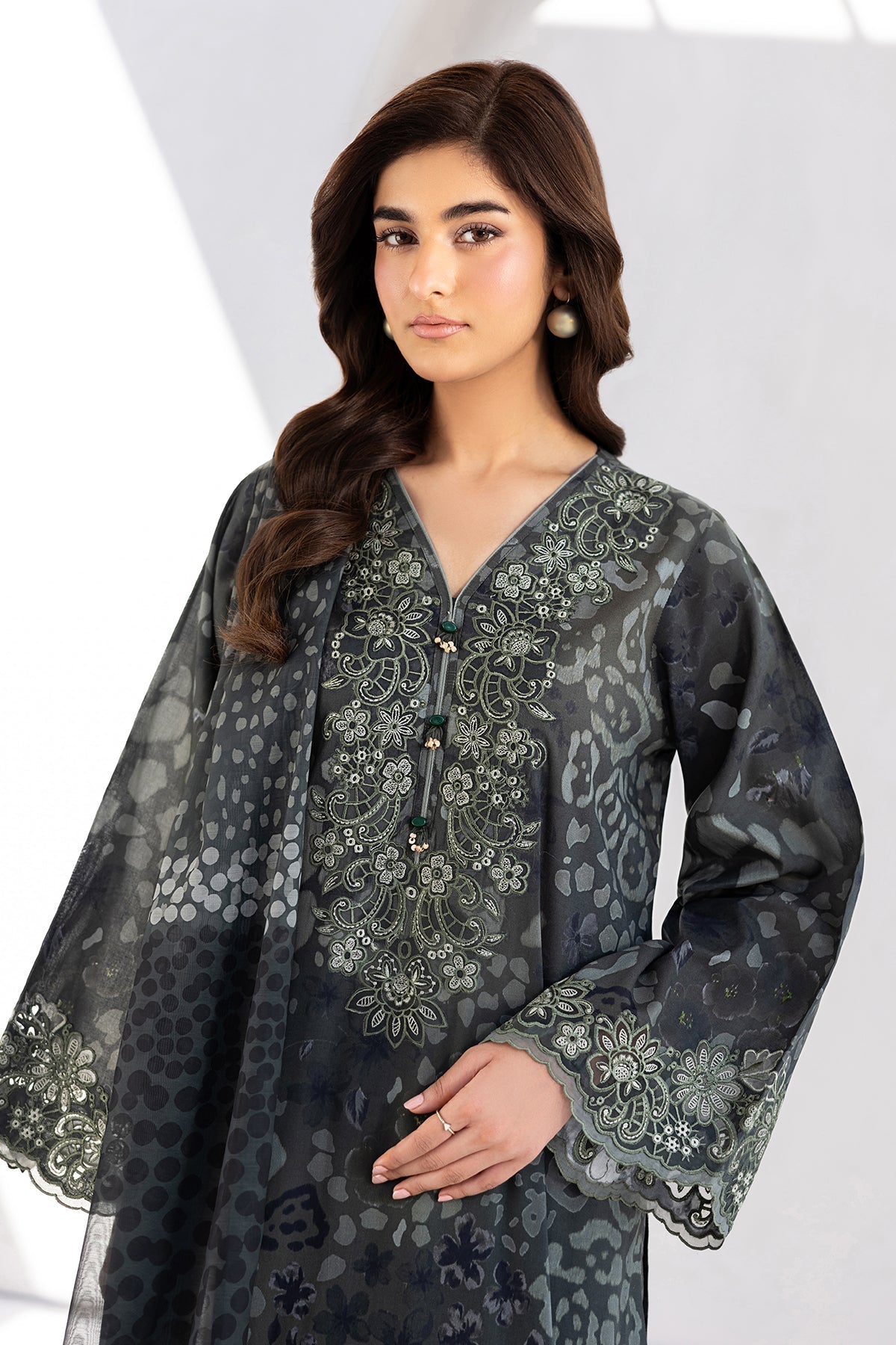 Baroque | Luxury Summer Pret | UF-4454 by Baroque - Designer Dress  - Type : Ladies Clothes - Available at Libayah - 100% Original 