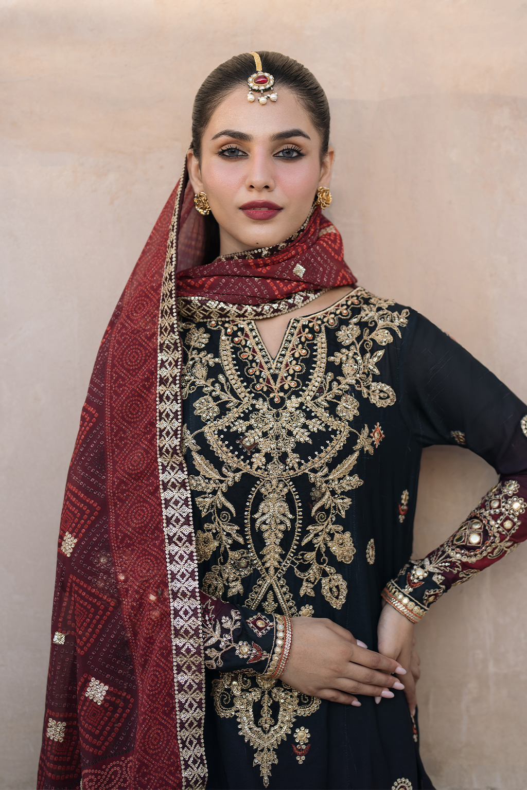 Iznik | Bandhani Formals | UE-330 by Iznik - Designer Dress - Type: Ladies Clothes - Available at Libayah - 100% Original