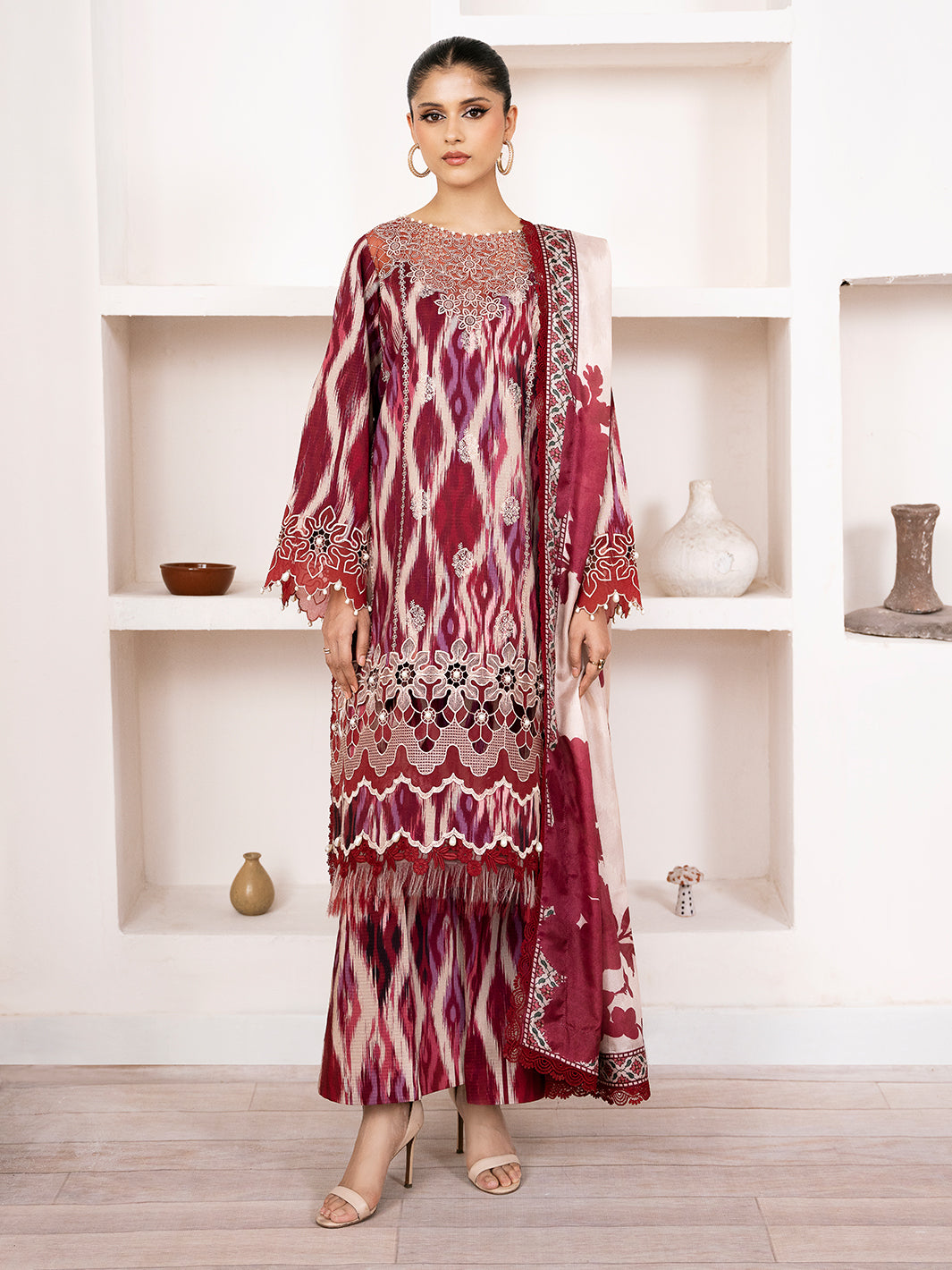 Bin Ilyas | Noura Viscose 24 | 75-B by Bin Ilyas - Designer Dress - Type: Ladies Clothes - Available at Libayah - 100% Original