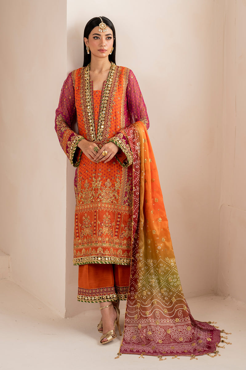 Baroque | Formal Collection | CHIFFON UF-706 by Baroque - Designer Dress - Type: Ladies Clothes - Available at Libayah - 100% Original