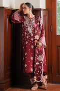 Cross Stitch | Satin De Luxe | DEEP BERRY by Cross Stitch - Designer Dress - Type: Luxury - Available at Libayah - 100% Original
