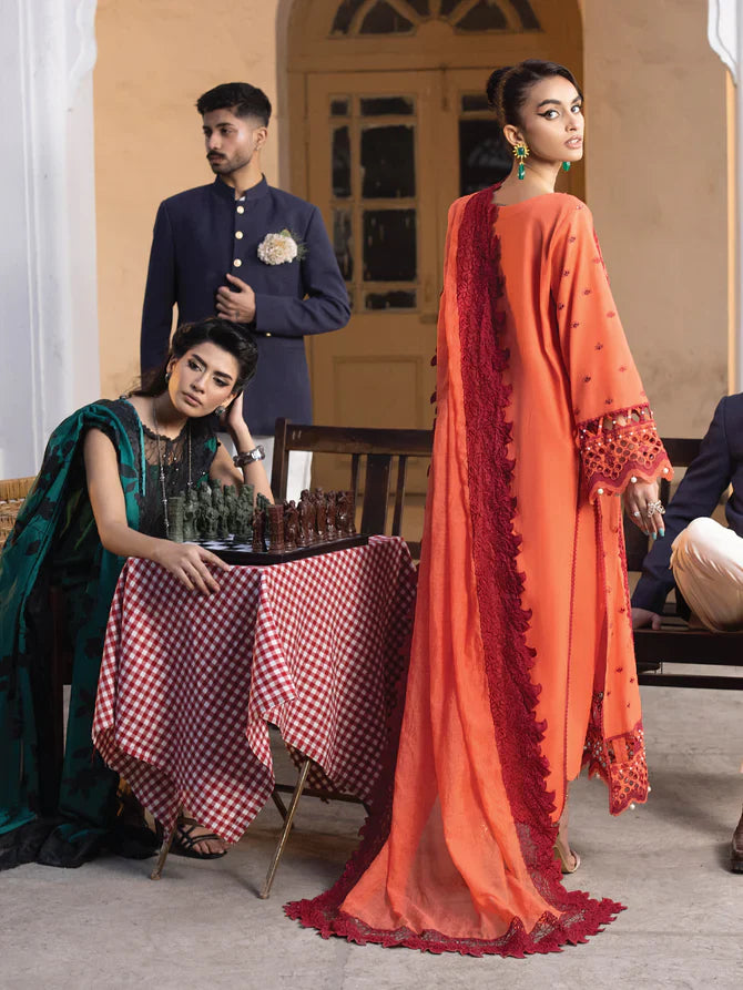 Faiza Faisal | Maya Luxury Lawn | Paula by Faiza Faisal - Designer Dress - Type: Ladies Clothes - Available at Libayah - 100% Original