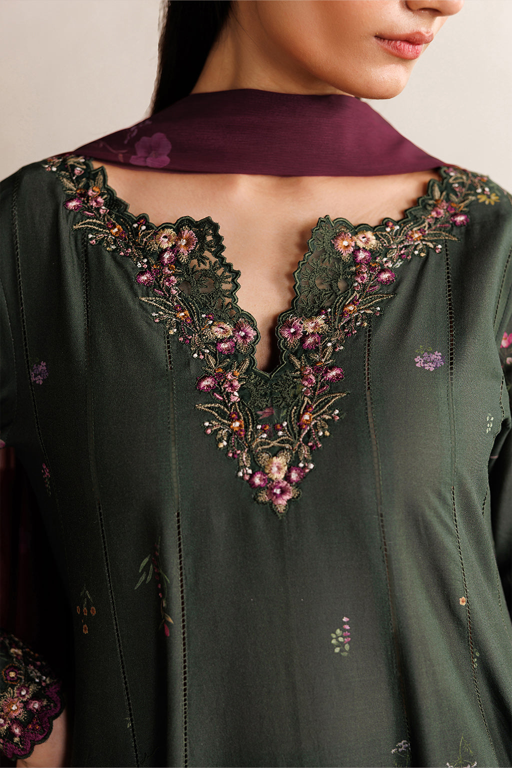 Iznik | Festive lawn 26 | IBE-03 Embroidered Lawn by Iznik - Designer Dress  - Type : Ladies Clothes - Available at Libayah - 100% Original 