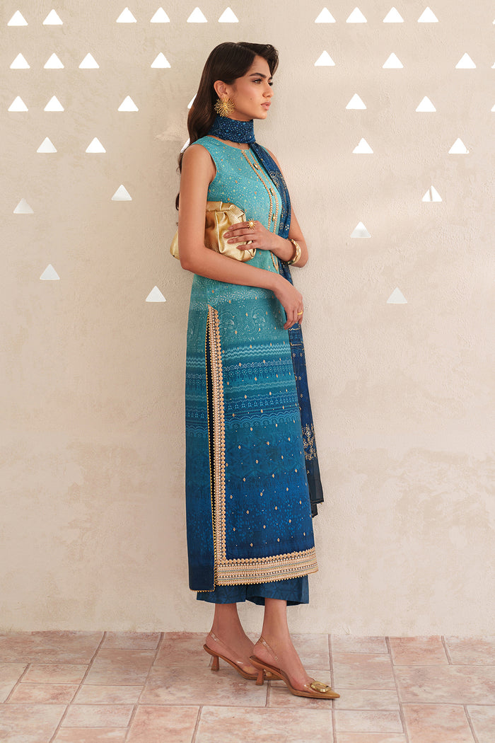 Baroque | Luxury Pret Summer | UF-4400 - Designer Dress - Type : Ladies Clothes - Available at Libayah - 100% Original