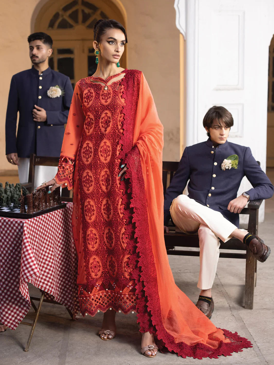 Faiza Faisal | Maya Luxury Lawn | Paula by Faiza Faisal - Designer Dress - Type: Ladies Clothes - Available at Libayah - 100% Original