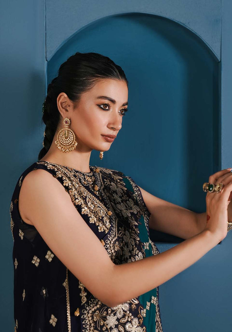 Zarqash | Lakhnawi Festive Chiffon 24 |  ZQL 002A ADA by Zarqash - Designer Dress - Type: Ladies Clothes - Available at Libayah - 100% Original