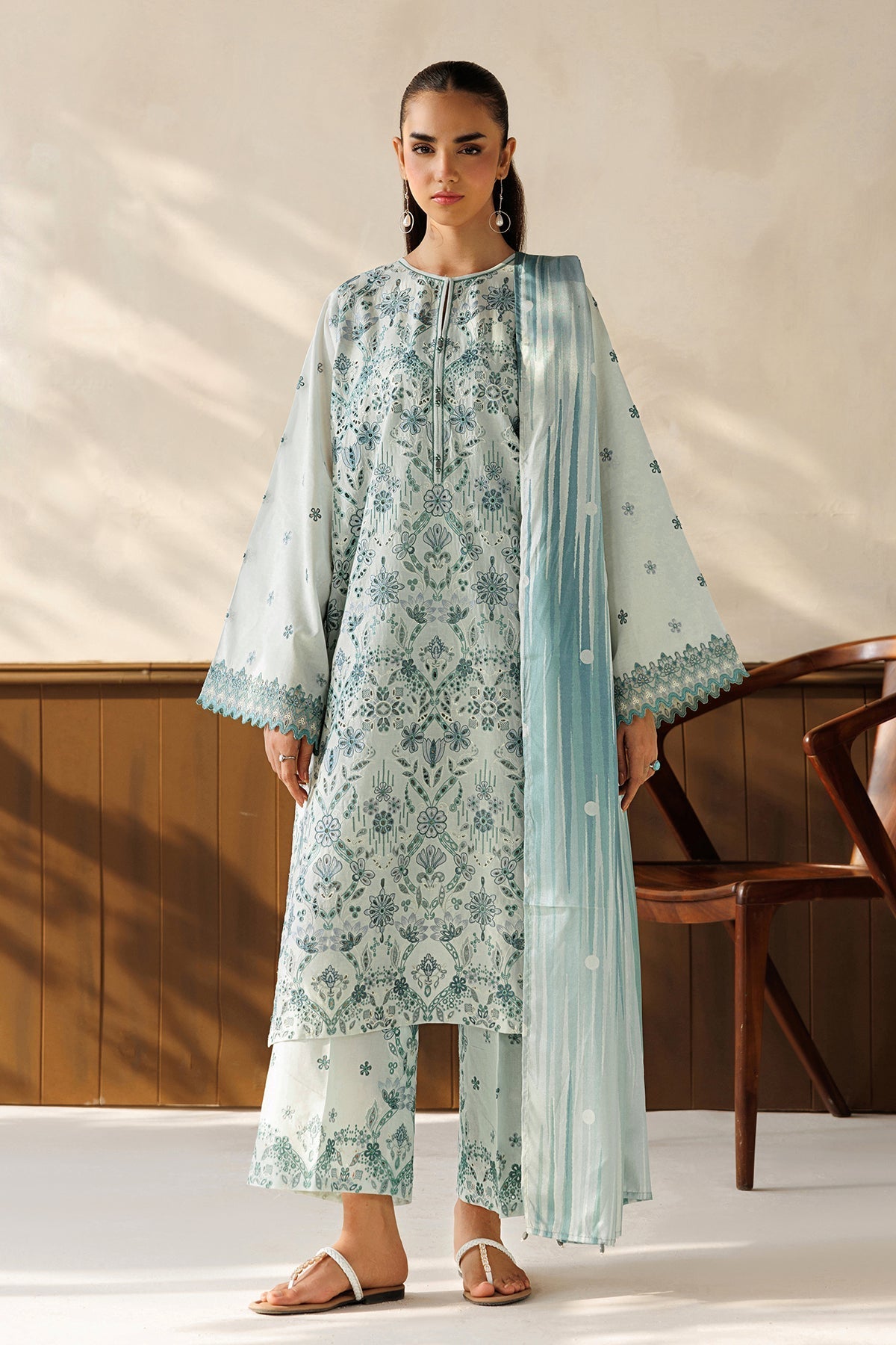Baroque | Luxury Summer Pret | UF-4503 by Baroque - Designer Dress  - Type : Ladies Clothes - Available at Libayah - 100% Original 