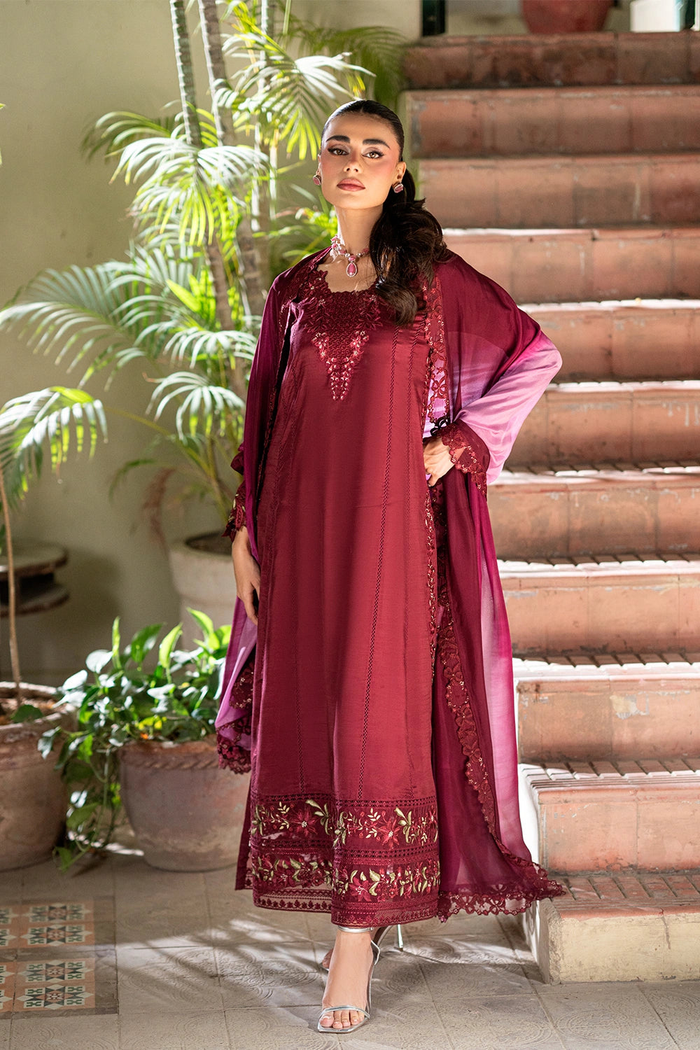 Afrozeh | Basic Pret 26 RTW | NACRE by Afrozeh - Designer Dress  - Type : Ladies Clothes - Available at Libayah - 100% Original 