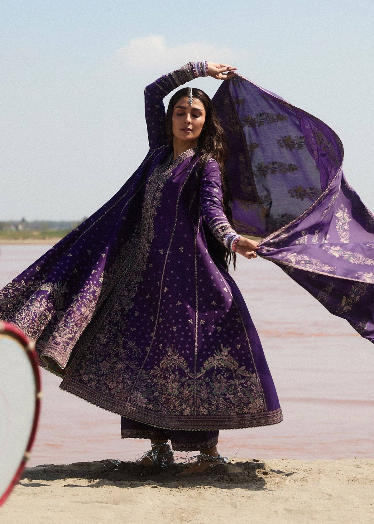 Hussain Rehar | Surkh Eid Pret'25 | Gulistaan by Hussain Rehar - Designer Dress  - Type : Ladies Clothes - Available at Libayah - 100% Original 