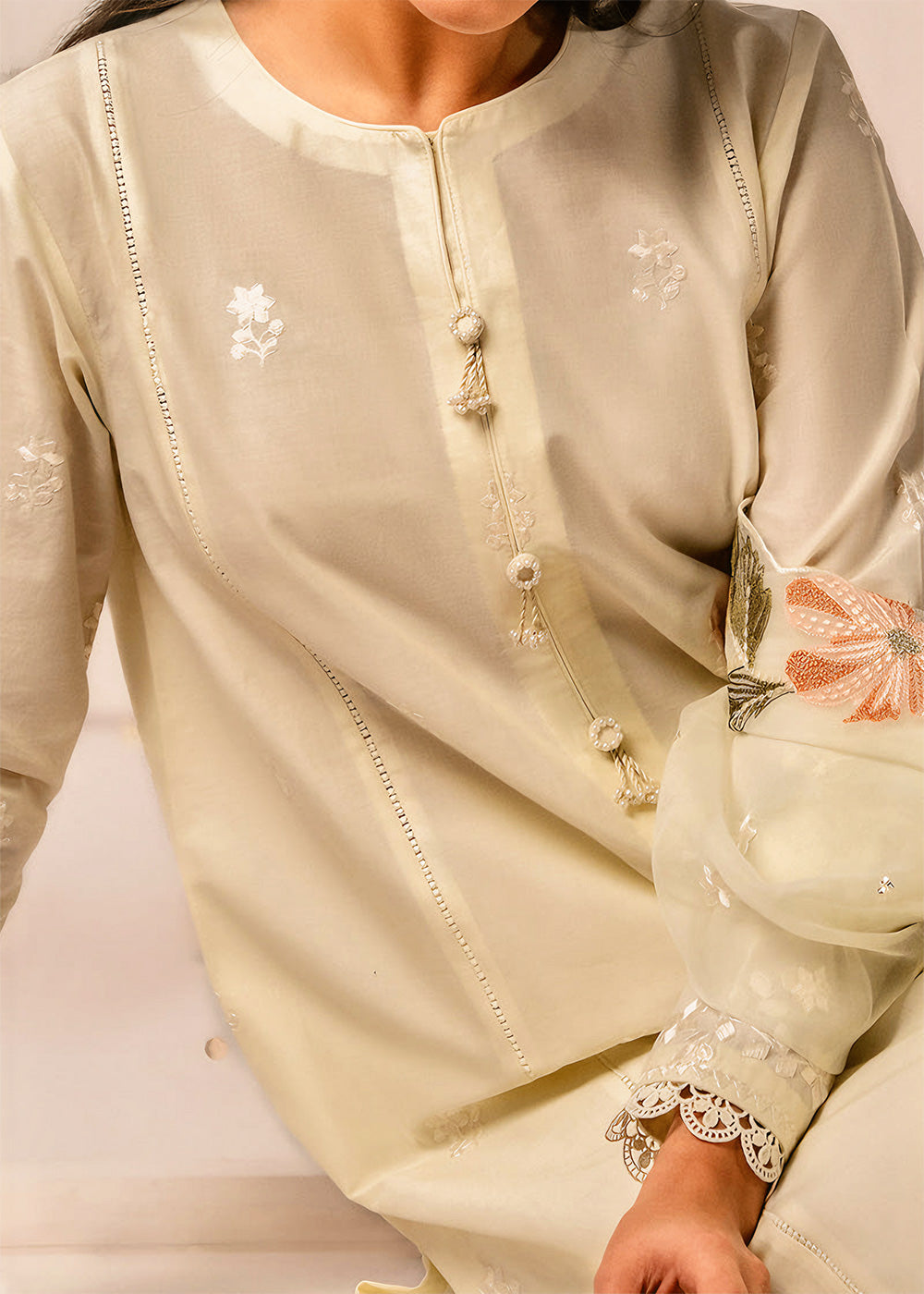 Cross Stitch | Mahiri Embroidered Lawn 24 | MINTY MIST