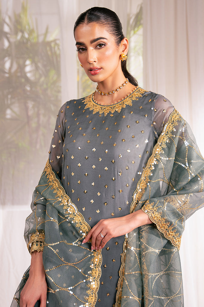 Cross Stitch | Luxe Atelier 24 | MALLARD GREEN by Cross Stitch - Designer Dress - Type: Ladies Clothes - Available at Libayah - 100% Original