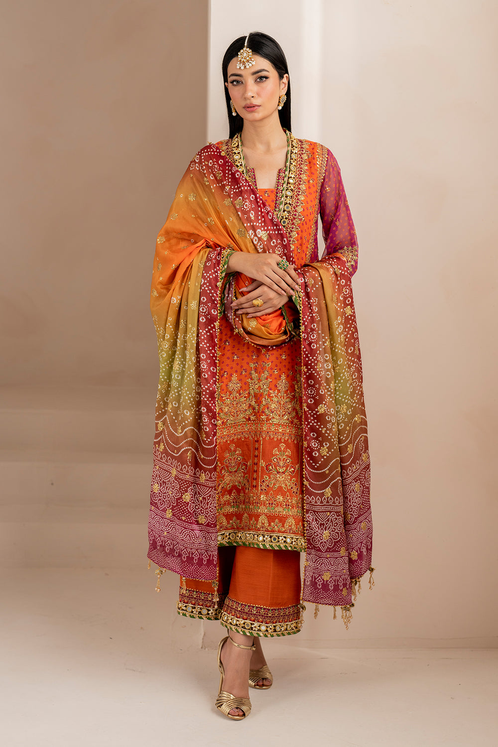 Baroque | Formals Collection | EMBROIDERED CHIFFON UF-706 by Baroque - Designer Dress  - Type : Ladies Clothes - Available at Libayah - 100% Original 