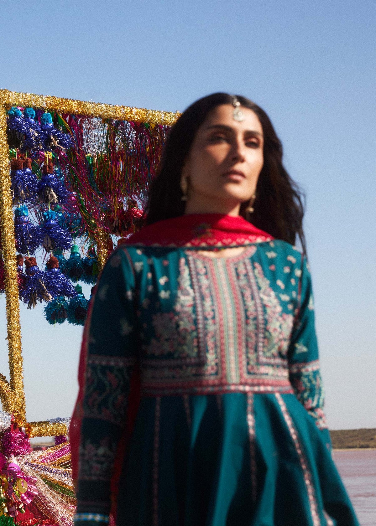 Hussain Rehar | Surkh Eid Pret'25 | Zarqash by Hussain Rehar - Designer Dress  - Type : Ladies Clothes - Available at Libayah - 100% Original 