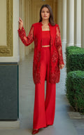 Threads and Motifs | Formal Dresses 25 | NET EMBROIDERED JACKET by Threads and Motifs - Designer Dress  - Type : Ladies Clothes - Available at Libayah - 100% Original 