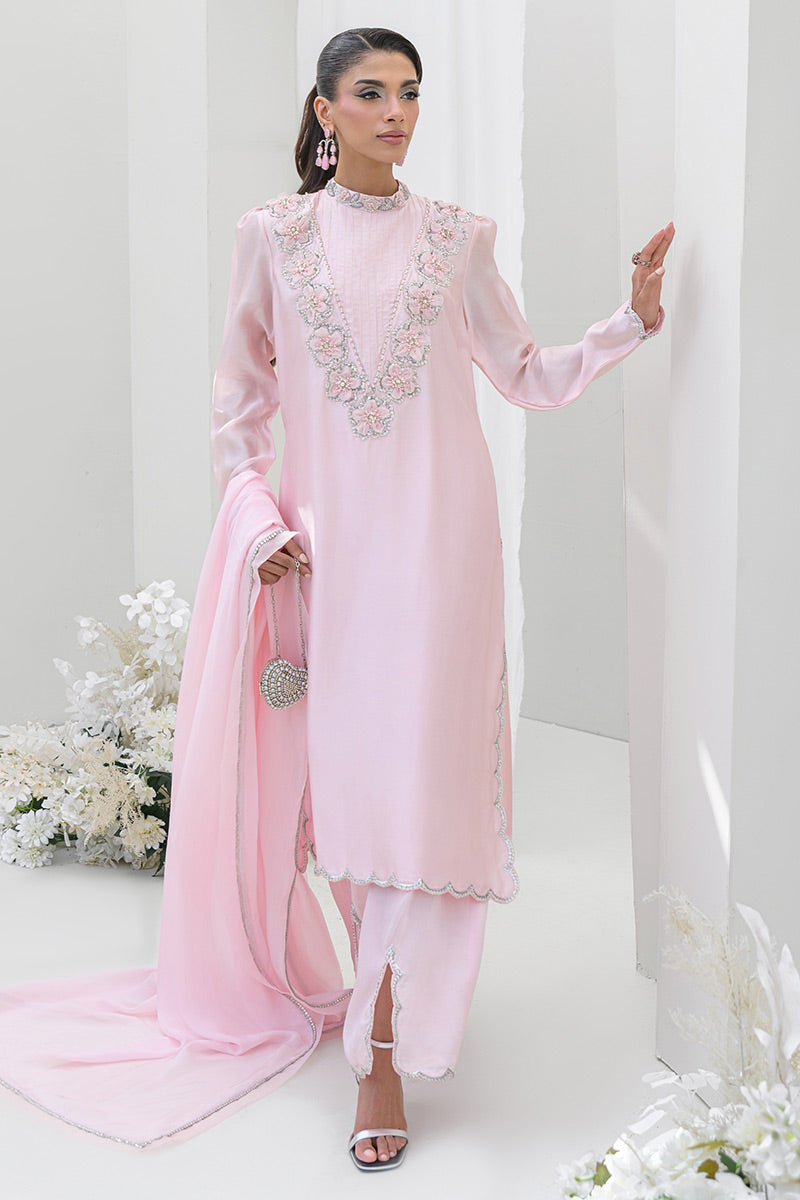 Chic Ophicial | Aarzu Luxe Pret | Blush Petal by Chic Ophicial - Designer Dress  - Type : Ladies Clothes - Available at Libayah - 100% Original 