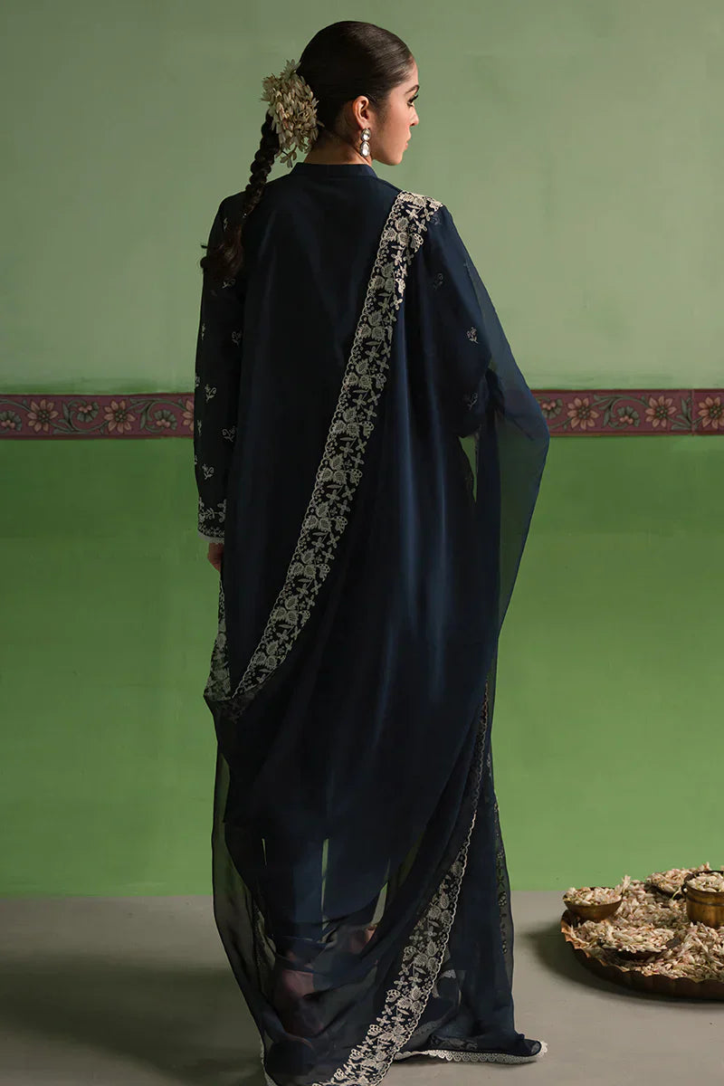 Cross Stitch | Chikankari Lawn | INSIGNIA BLUE