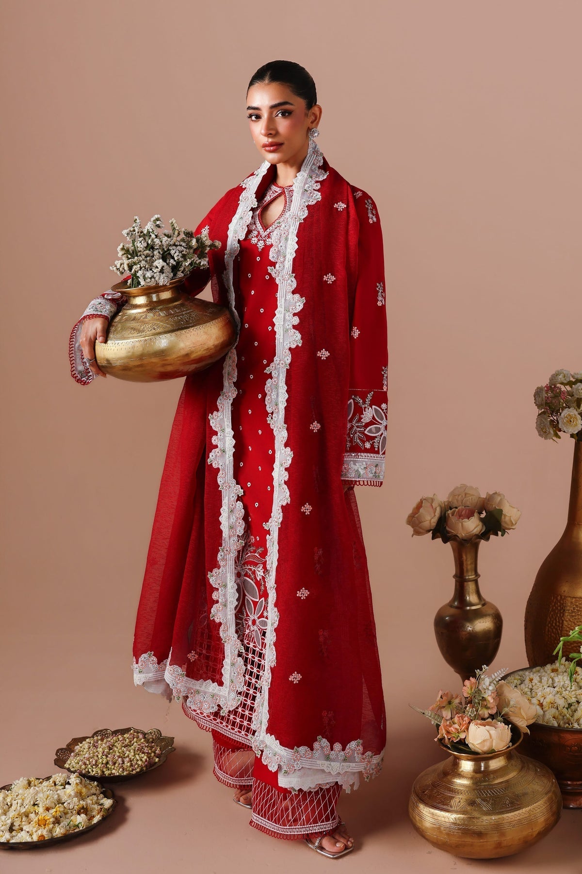 Afrozeh | Basic Pret 26 RTW | NACRE by Afrozeh - Designer Dress  - Type : Ladies Clothes - Available at Libayah - 100% Original 