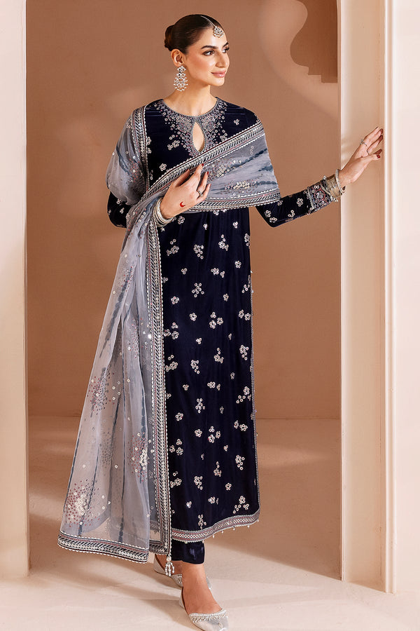 Jazmin | Chandani Velvet Formals 25 | CVF D-03 by Jazmin - Designer Dress  - Type : Ladies Clothes - Available at Libayah - 100% Original 