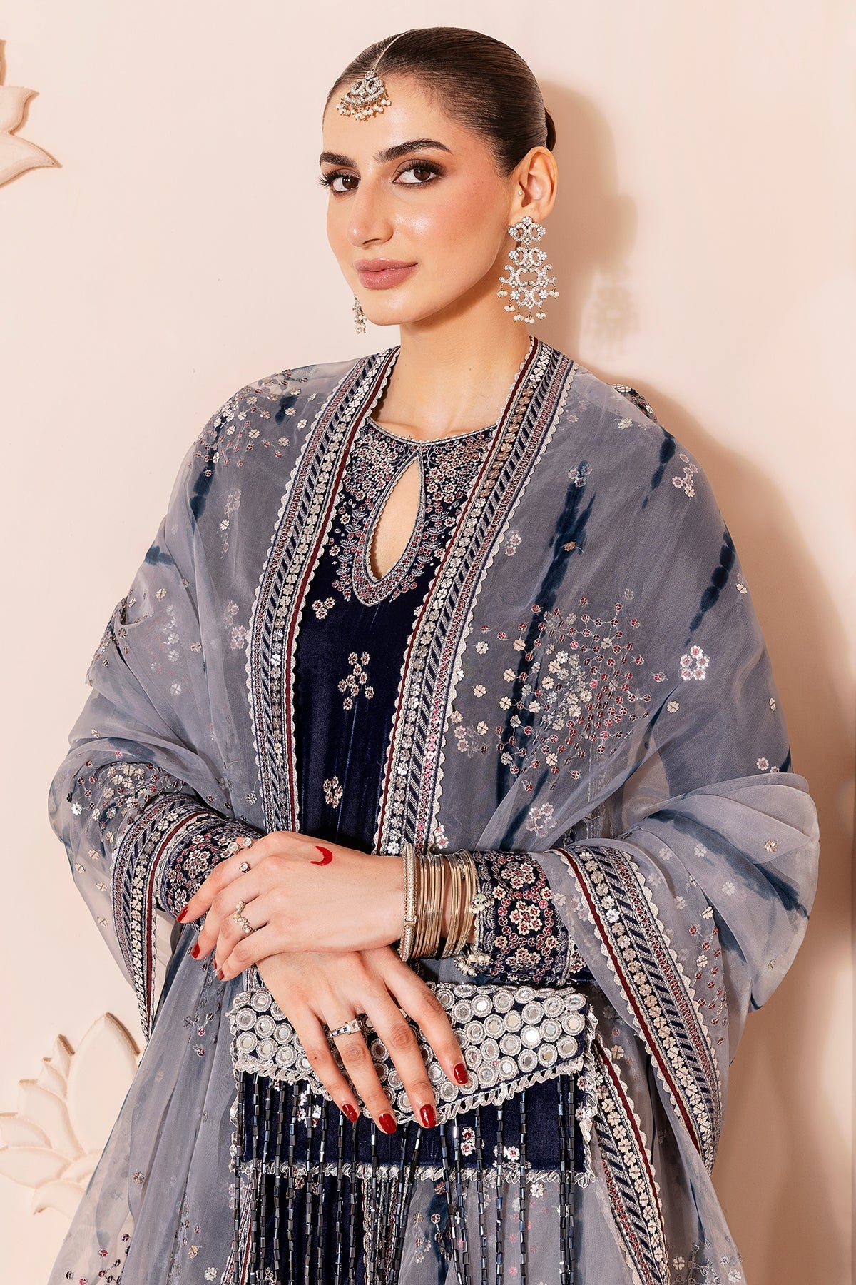 Jazmin | Chandani Velvet Formals 25 | CVF D-03 by Jazmin - Designer Dress  - Type : Ladies Clothes - Available at Libayah - 100% Original 