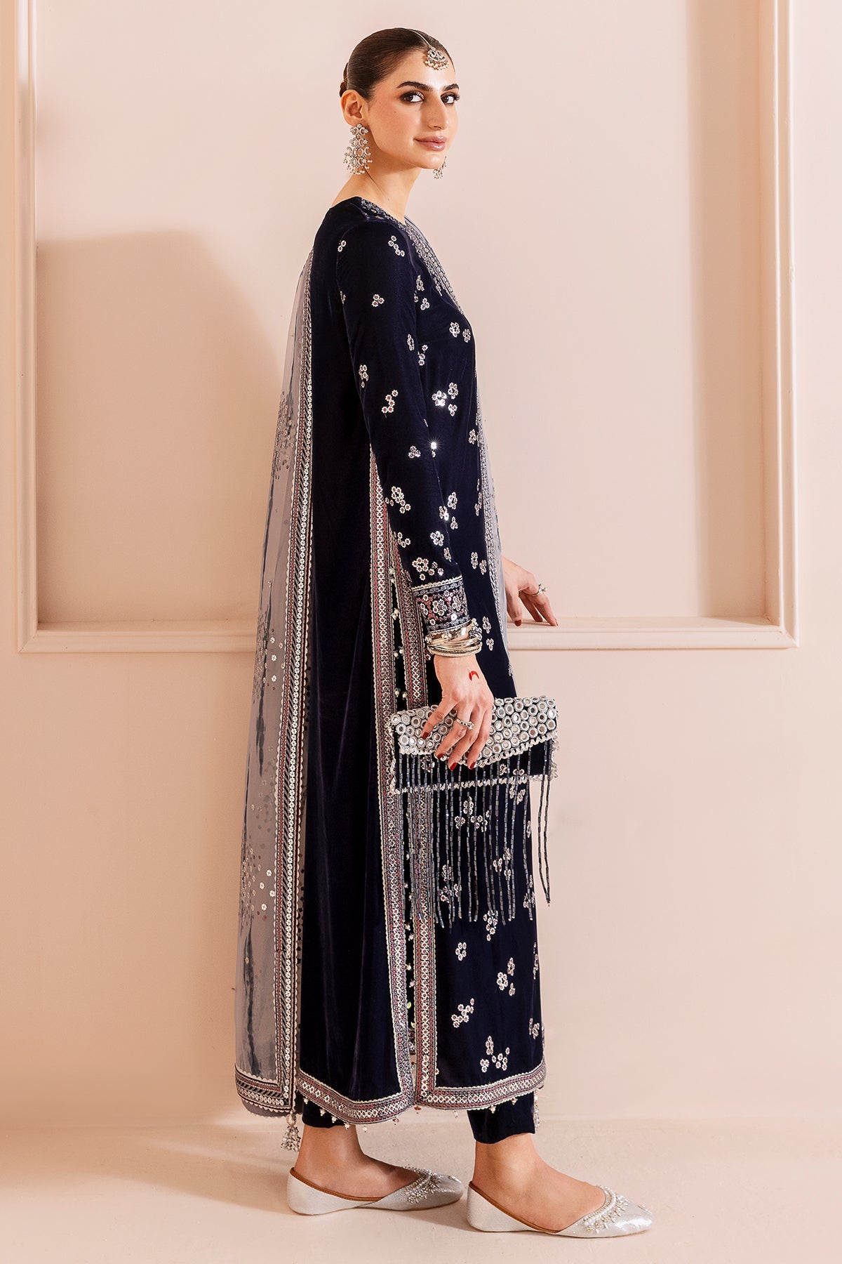 Jazmin | Chandani Velvet Formals 25 | CVF D-03 by Jazmin - Designer Dress  - Type : Ladies Clothes - Available at Libayah - 100% Original 