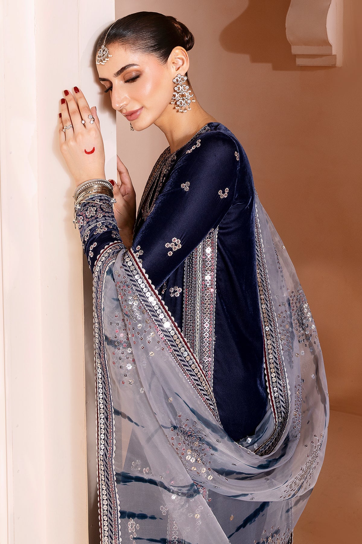 Jazmin | Chandani Velvet Formals 25 | CVF D-03 by Jazmin - Designer Dress  - Type : Ladies Clothes - Available at Libayah - 100% Original 