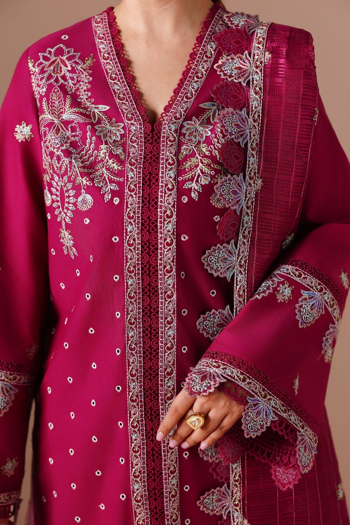 Afrozeh | Basic Pret 26 RTW | NACRE by Afrozeh - Designer Dress  - Type : Ladies Clothes - Available at Libayah - 100% Original 