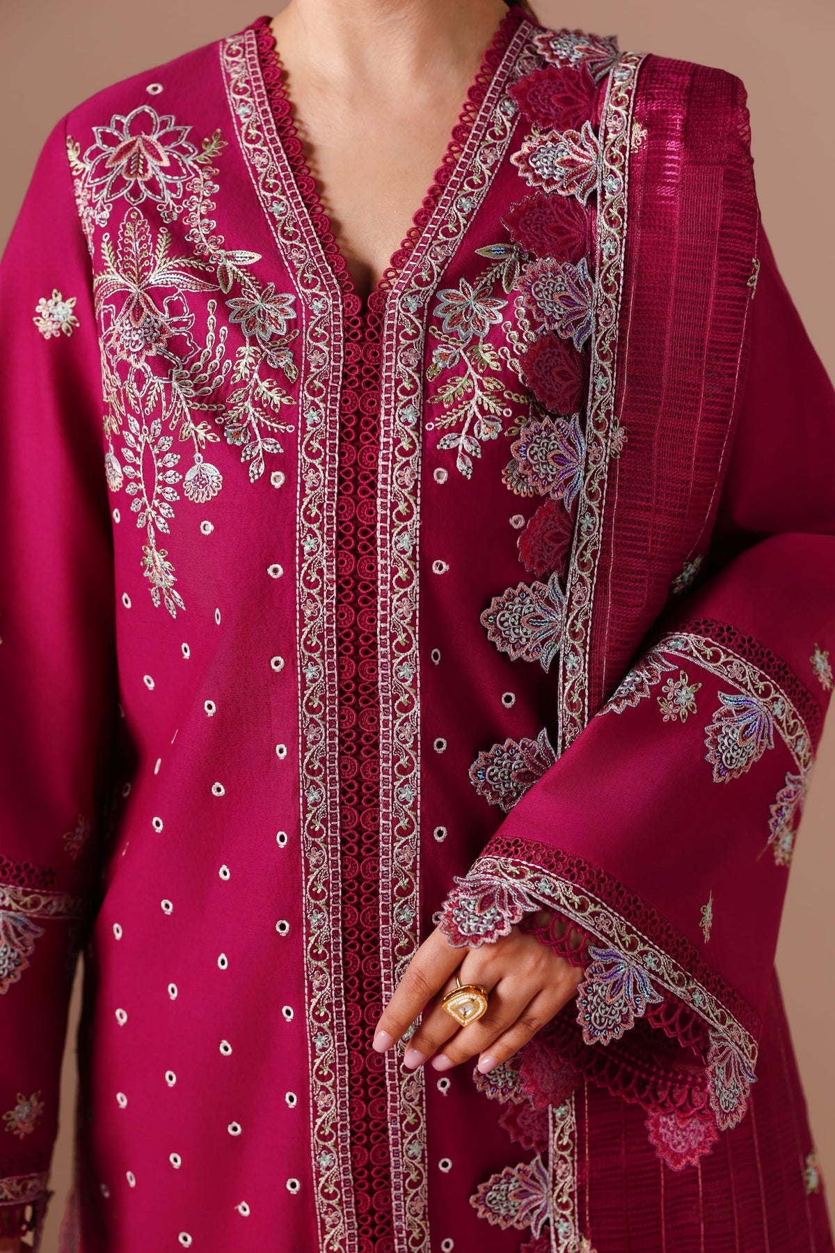 Afrozeh | Basic Pret 26 RTW | NACRE by Afrozeh - Designer Dress  - Type : Ladies Clothes - Available at Libayah - 100% Original 