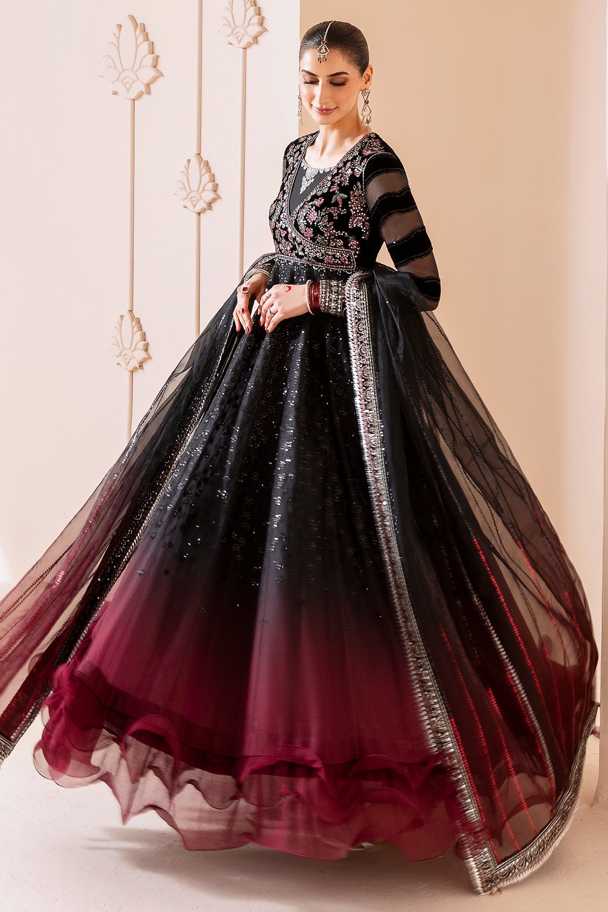 Jazmin | Chandani Velvet Formals 25 | CVF D-10 by Jazmin - Designer Dress  - Type : Ladies Clothes - Available at Libayah - 100% Original 