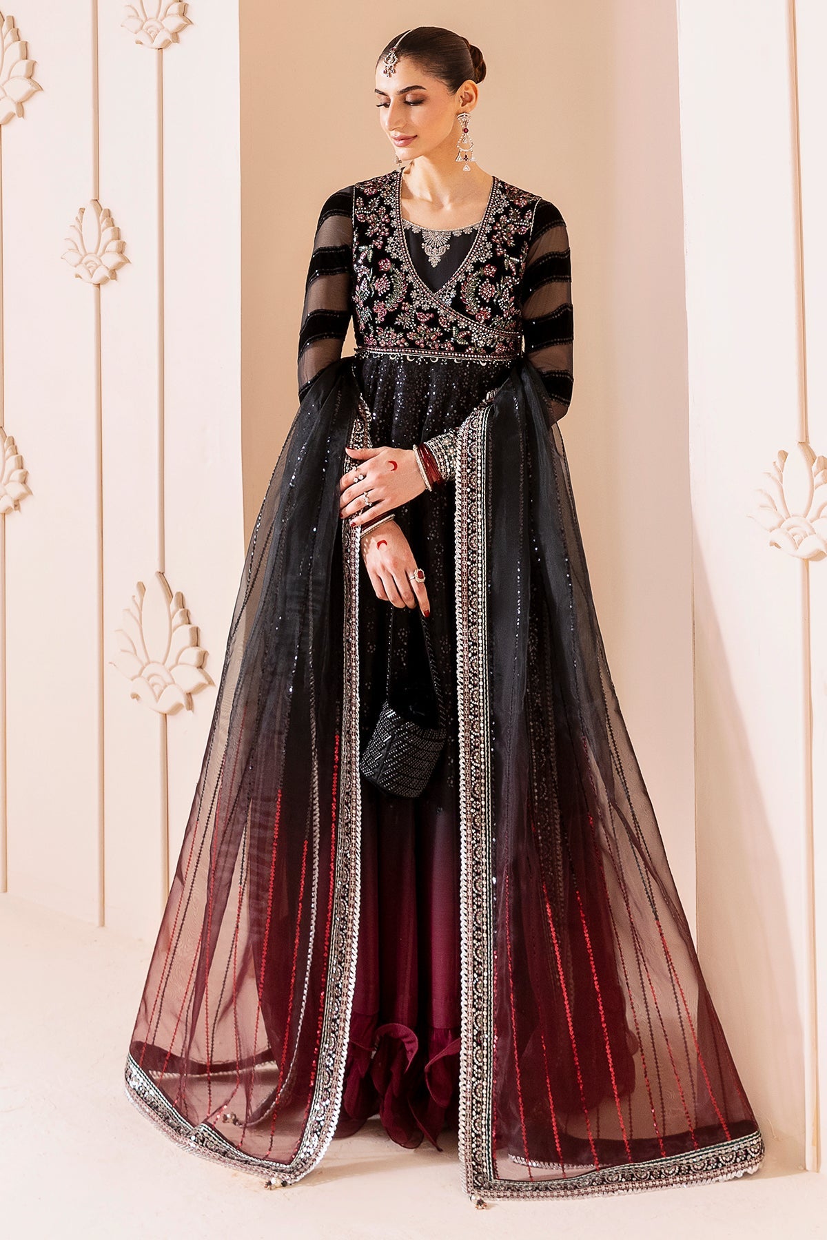 Jazmin | Chandani Velvet Formals 25 | CVF D-10 by Jazmin - Designer Dress  - Type : Ladies Clothes - Available at Libayah - 100% Original 