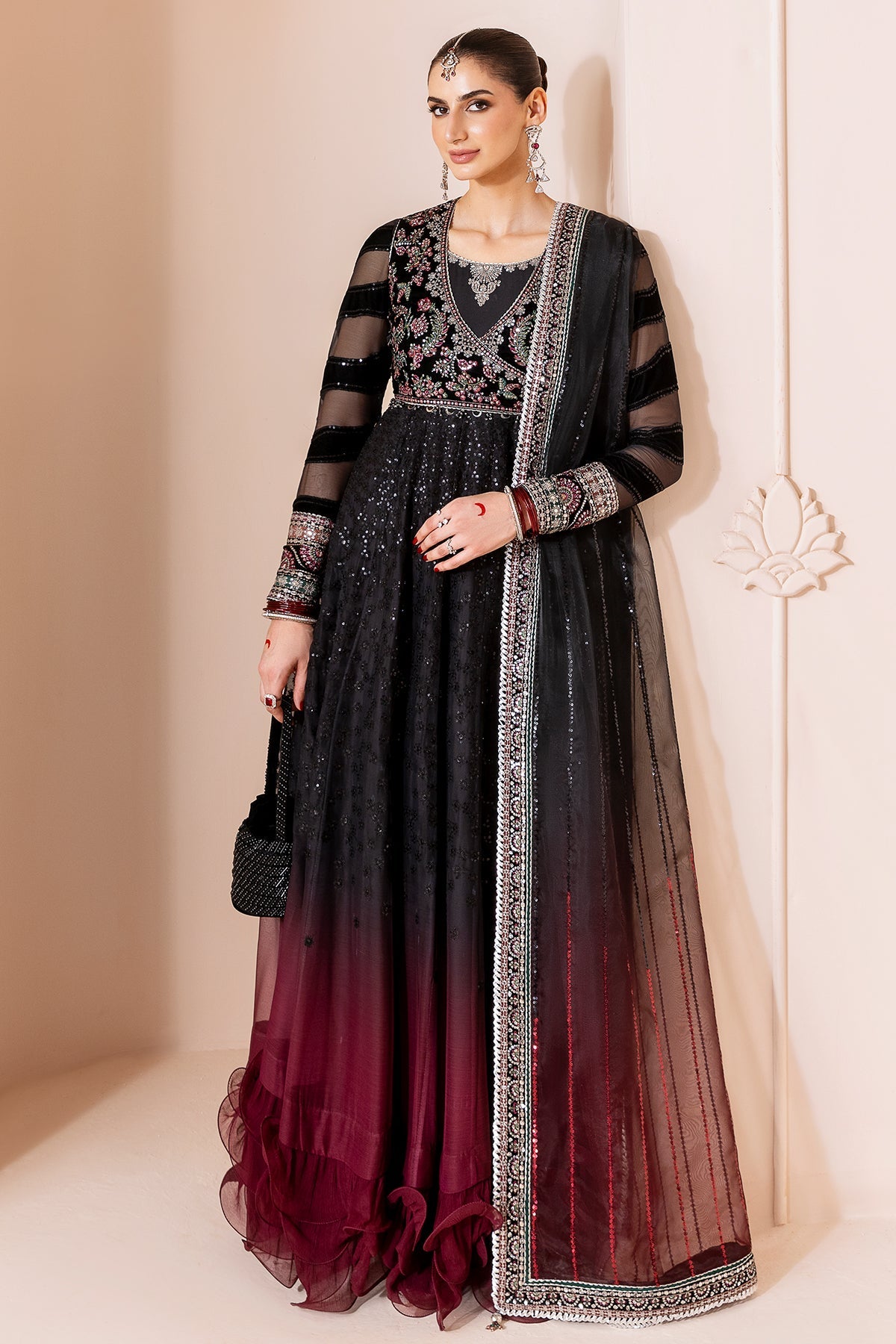 Jazmin | Chandani Velvet Formals 25 | CVF D-10 by Jazmin - Designer Dress  - Type : Ladies Clothes - Available at Libayah - 100% Original 