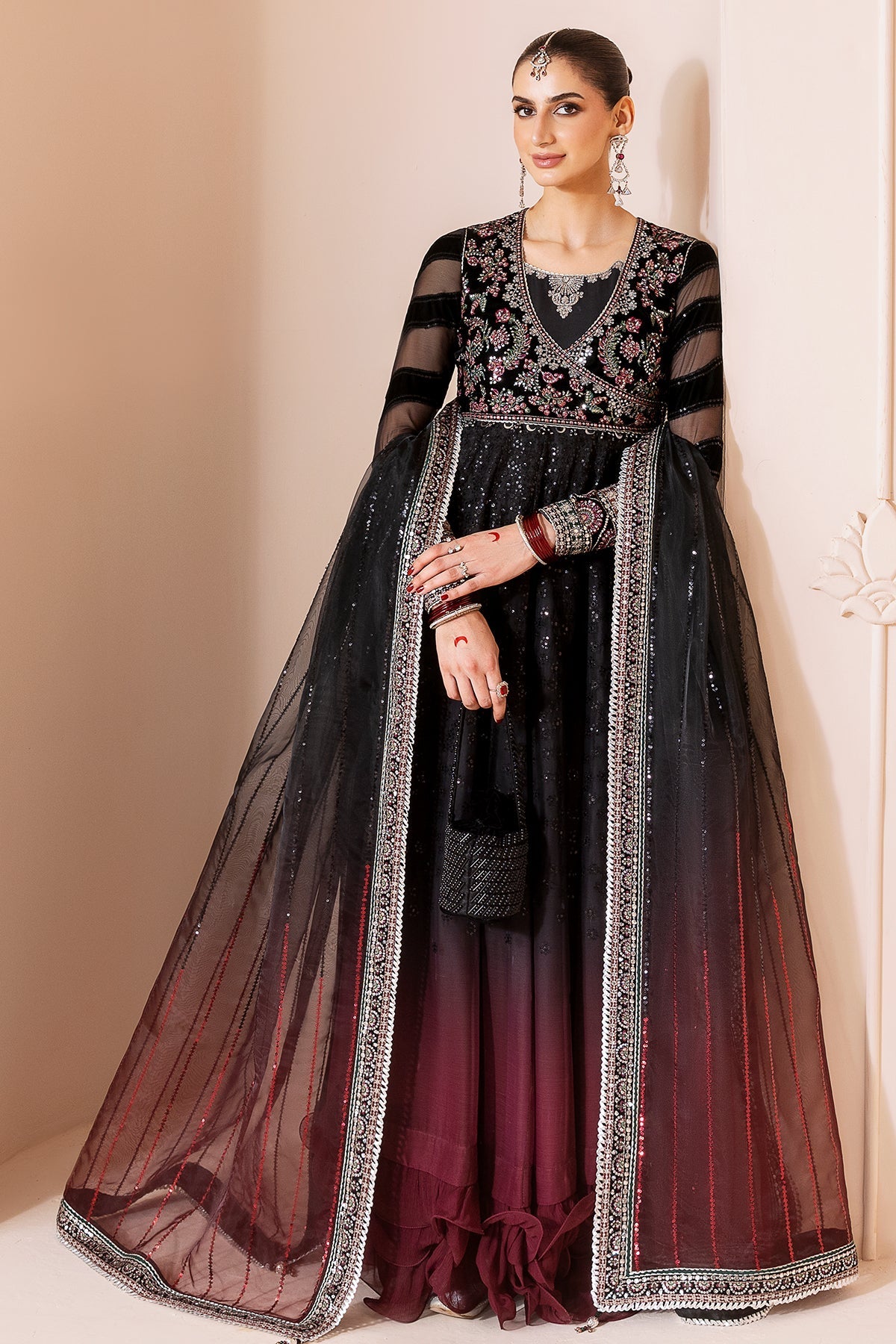 Jazmin | Chandani Velvet Formals 25 | CVF D-10 by Jazmin - Designer Dress  - Type : Ladies Clothes - Available at Libayah - 100% Original 