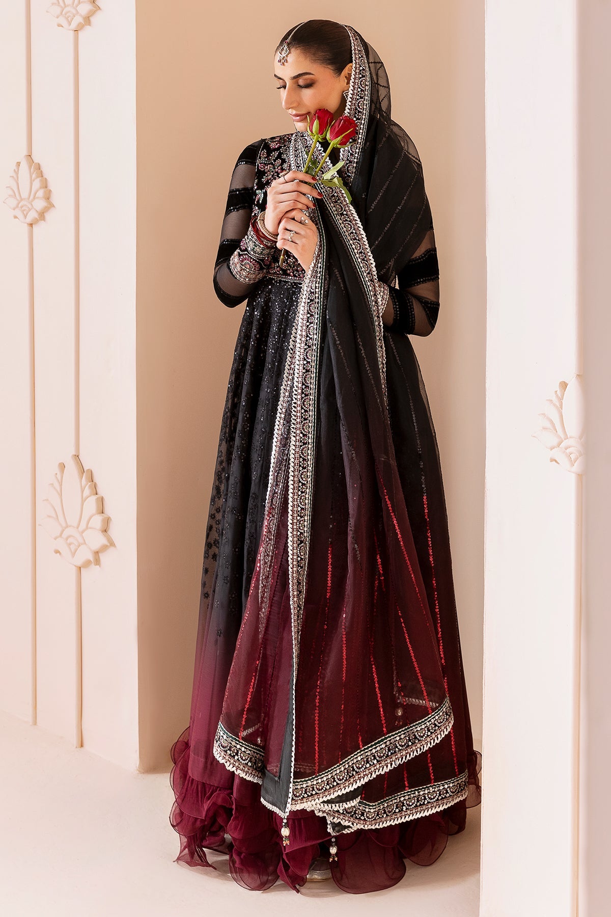 Jazmin | Chandani Velvet Formals 25 | CVF D-10 by Jazmin - Designer Dress  - Type : Ladies Clothes - Available at Libayah - 100% Original 