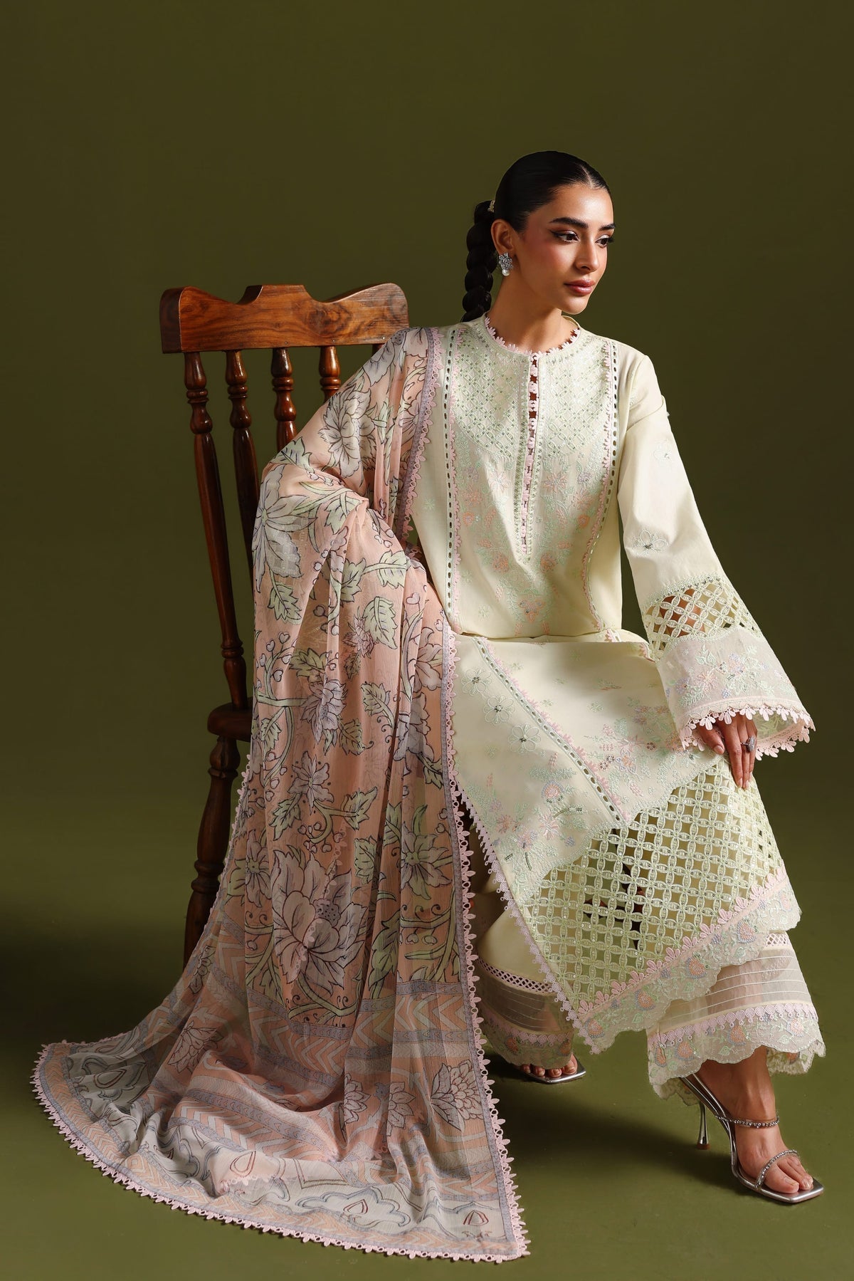 Afrozeh | Basic Pret 26 RTW | NACRE by Afrozeh - Designer Dress  - Type : Ladies Clothes - Available at Libayah - 100% Original 