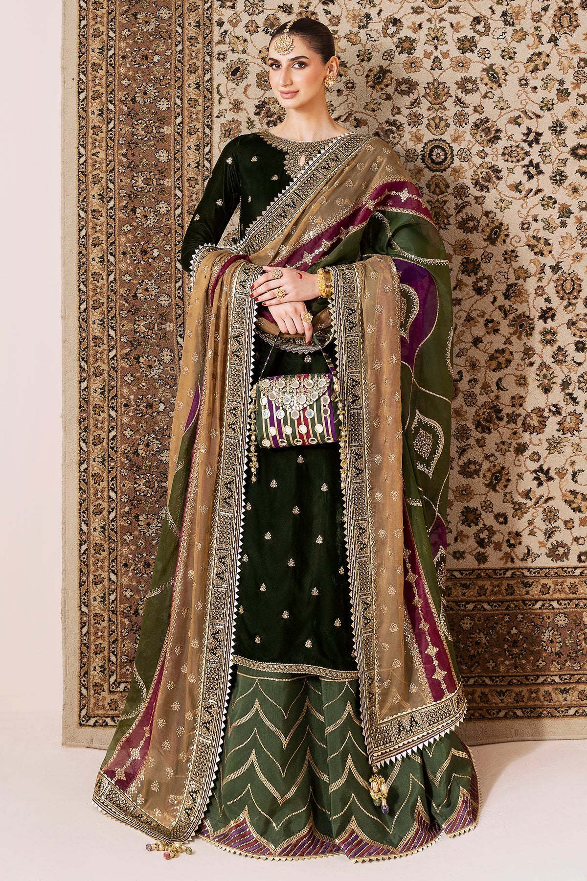 Jazmin | Chandani Velvet Formals 25 | CVF D-09 by Jazmin - Designer Dress  - Type : Ladies Clothes - Available at Libayah - 100% Original 