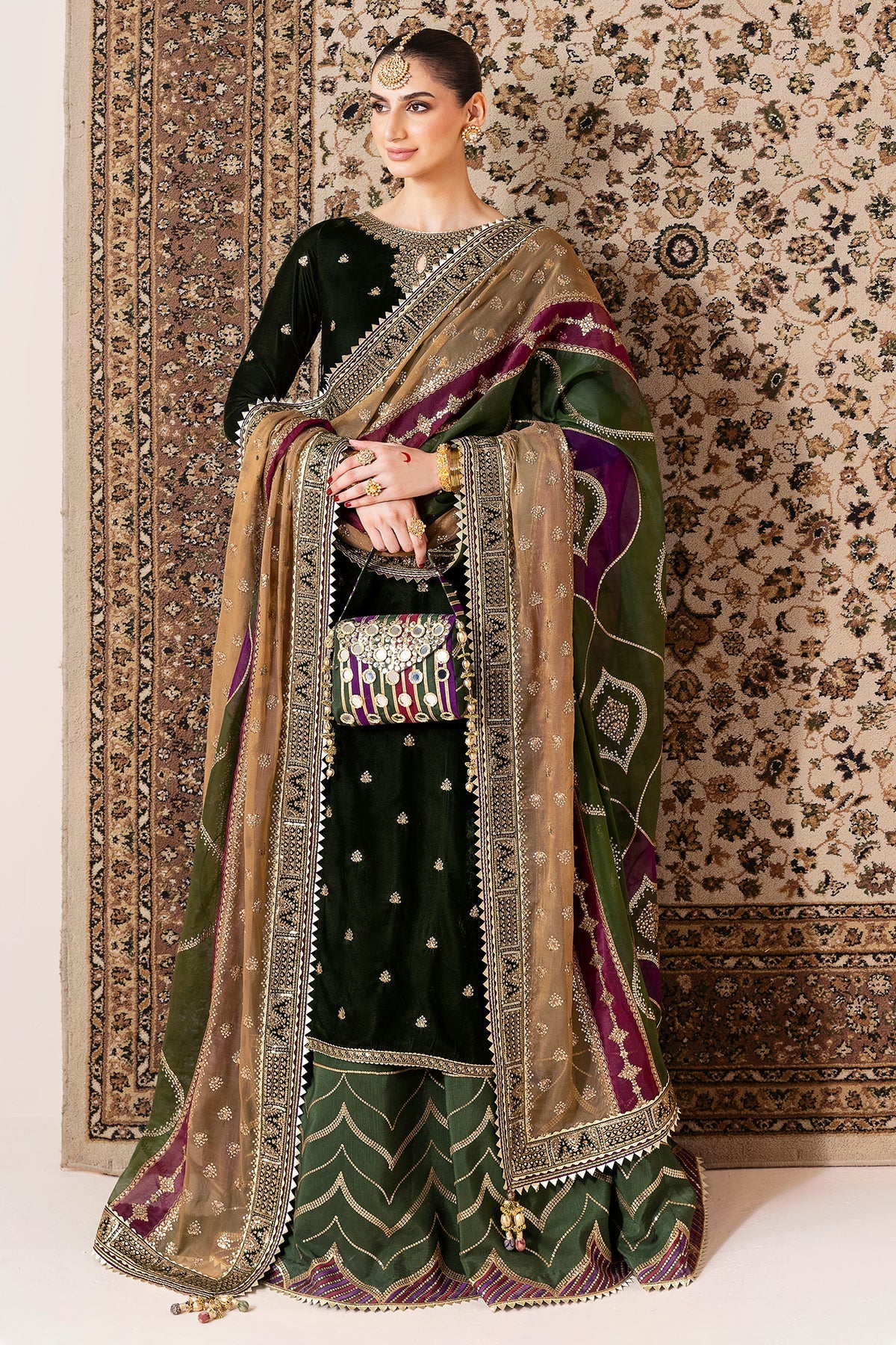 Jazmin | Chandani Velvet Formals 25 | CVF D-09 by Jazmin - Designer Dress  - Type : Ladies Clothes - Available at Libayah - 100% Original 