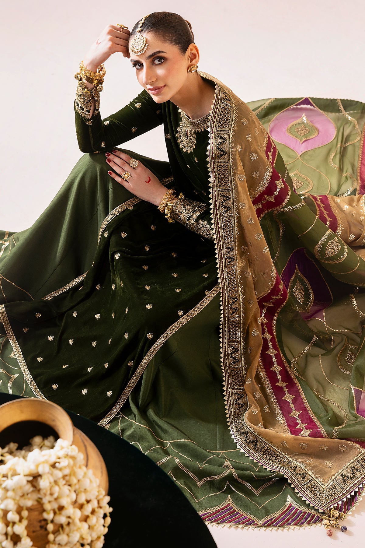 Jazmin | Chandani Velvet Formals 25 | CVF D-09 by Jazmin - Designer Dress  - Type : Ladies Clothes - Available at Libayah - 100% Original 