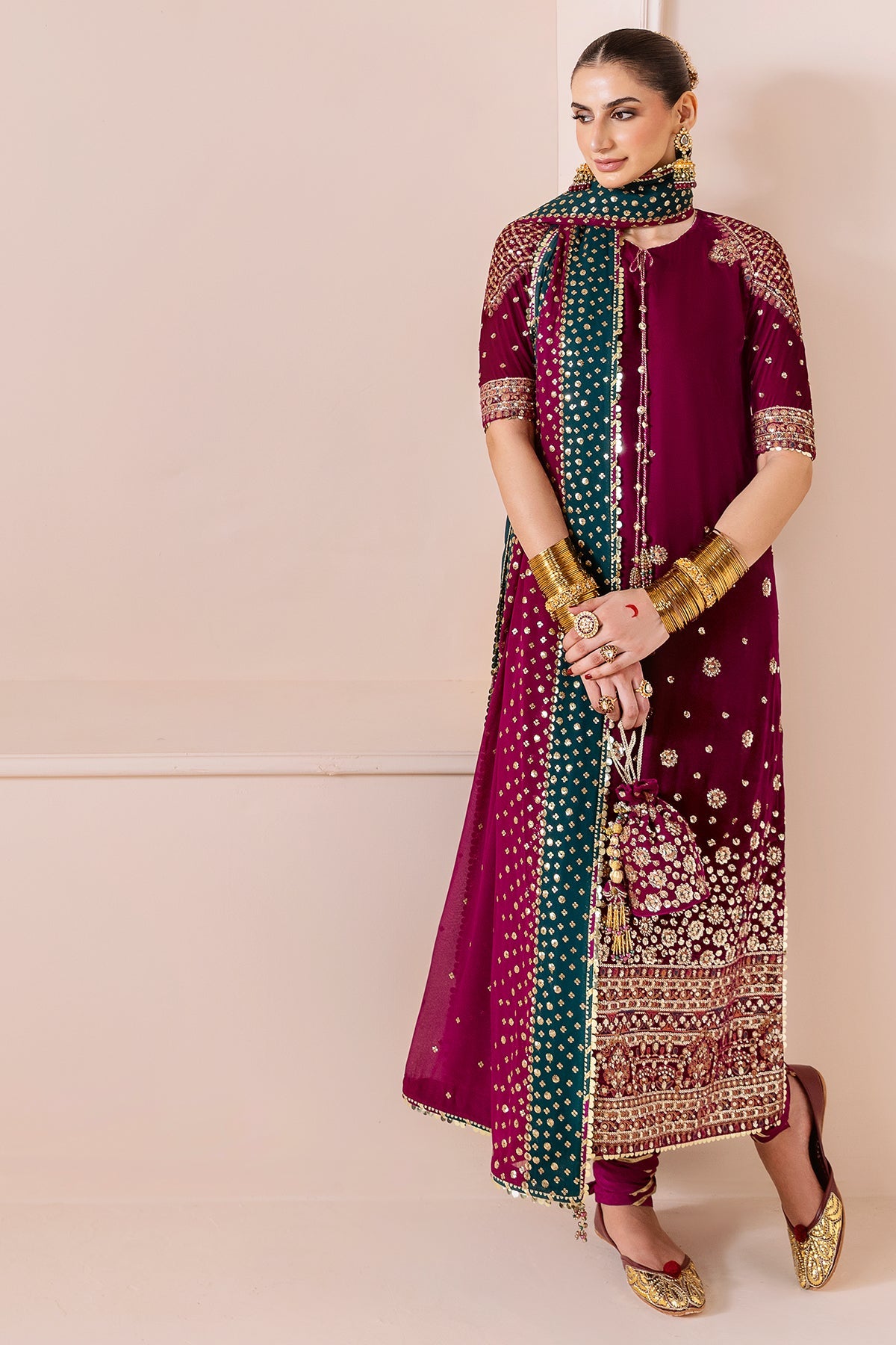 Jazmin | Chandani Velvet Formals 25 | CVF D-02 by Jazmin - Designer Dress  - Type : Ladies Clothes - Available at Libayah - 100% Original 