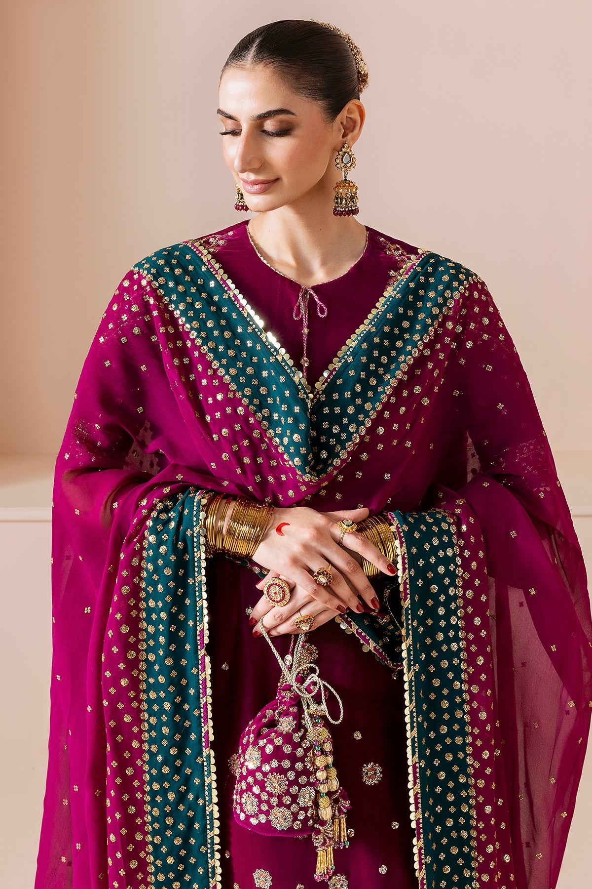 Jazmin | Chandani Velvet Formals 25 | CVF D-02 by Jazmin - Designer Dress  - Type : Ladies Clothes - Available at Libayah - 100% Original 