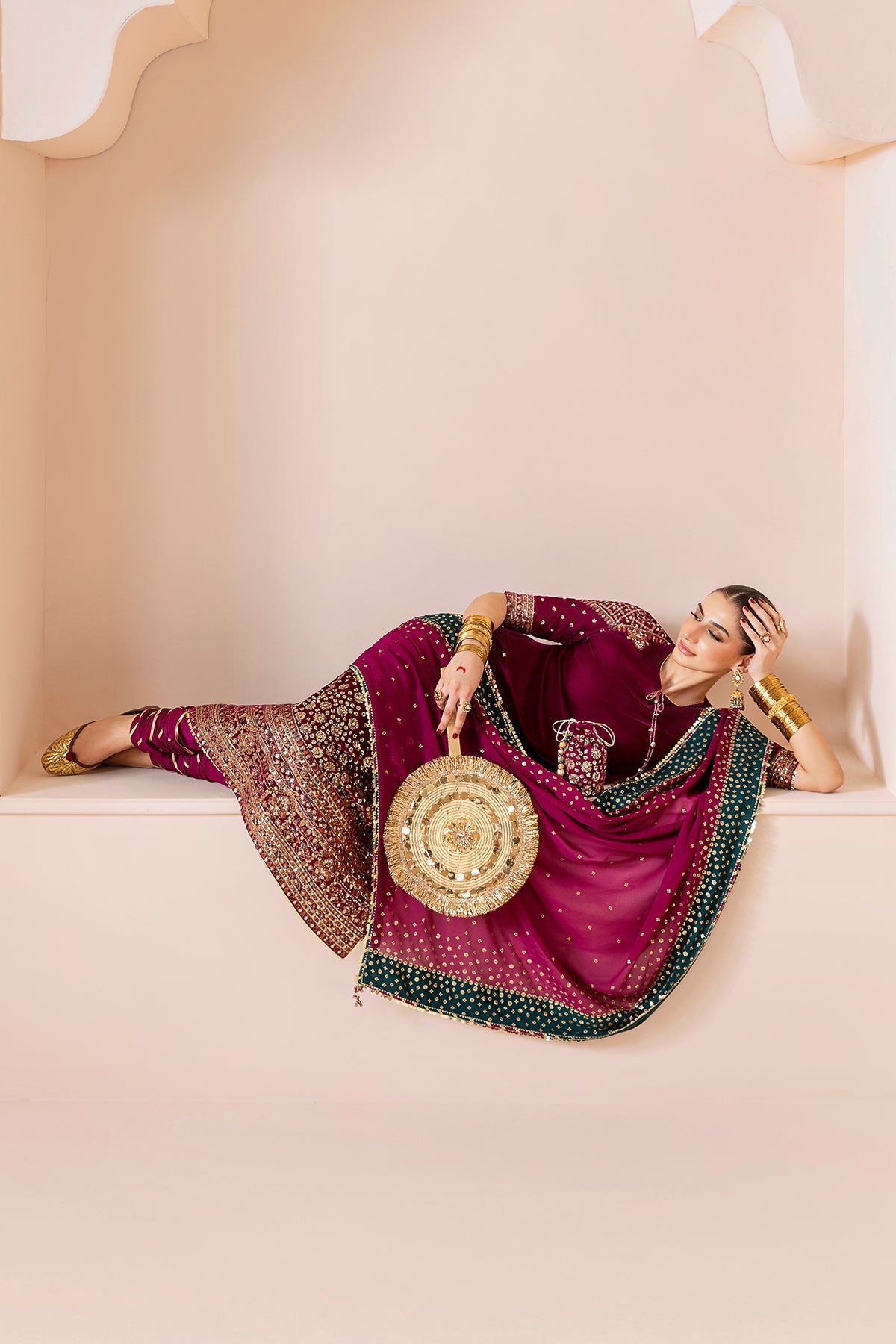 Jazmin | Chandani Velvet Formals 25 | CVF D-02 by Jazmin - Designer Dress  - Type : Ladies Clothes - Available at Libayah - 100% Original 