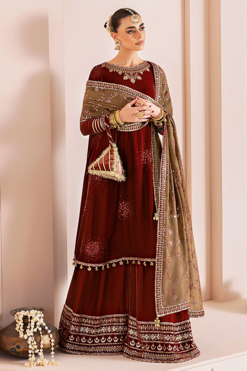 Jazmin | Chandani Velvet Formals 25 | CVF D-07 by Jazmin - Designer Dress  - Type : Ladies Clothes - Available at Libayah - 100% Original 
