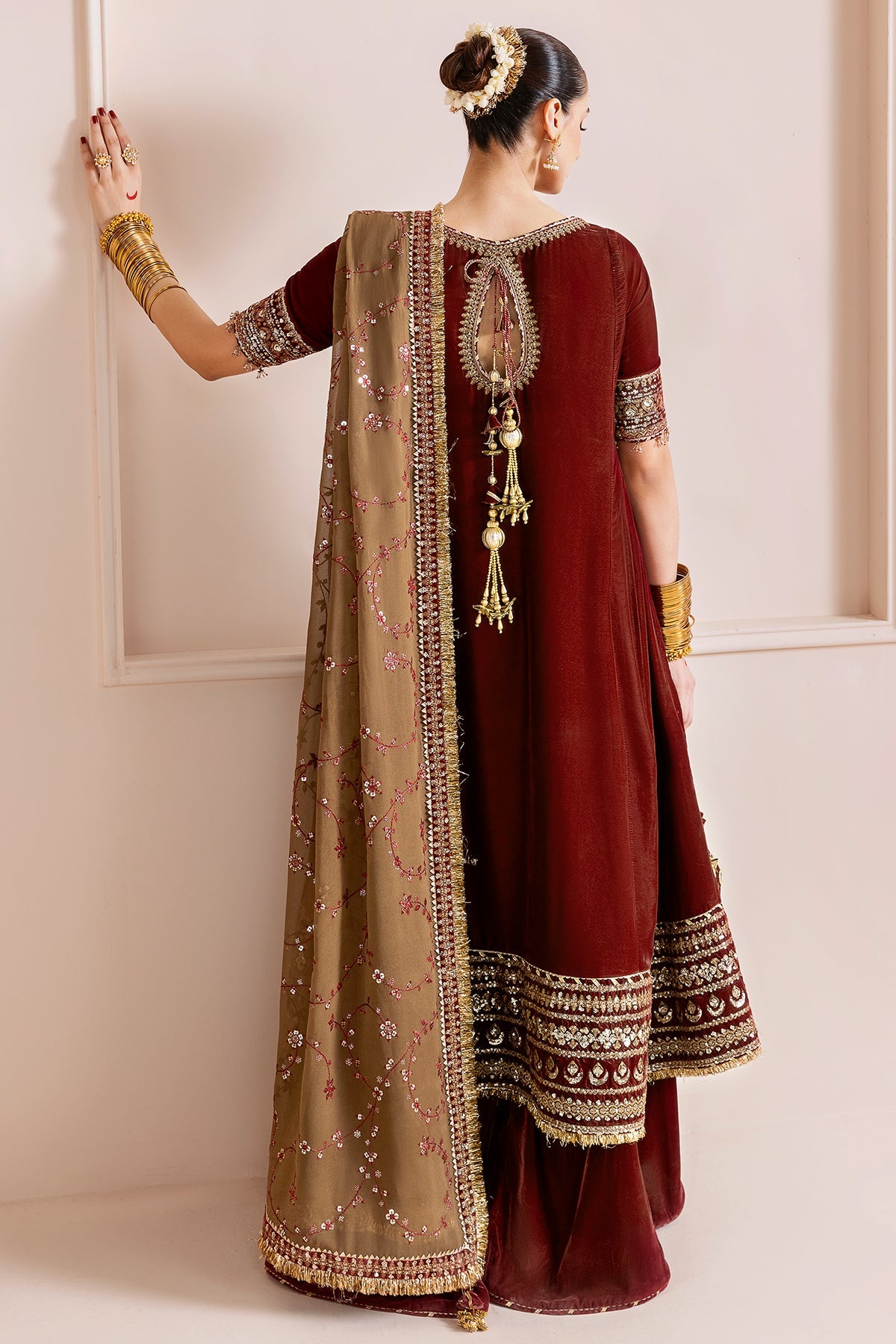 Jazmin | Chandani Velvet Formals 25 | CVF D-13 by Jazmin - Designer Dress  - Type : Ladies Clothes - Available at Libayah - 100% Original 