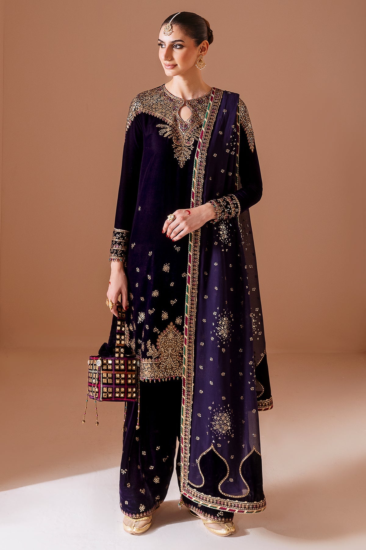 Jazmin | Chandani Velvet Formals 25 | CVF D-08 by Jazmin - Designer Dress  - Type : Ladies Clothes - Available at Libayah - 100% Original 