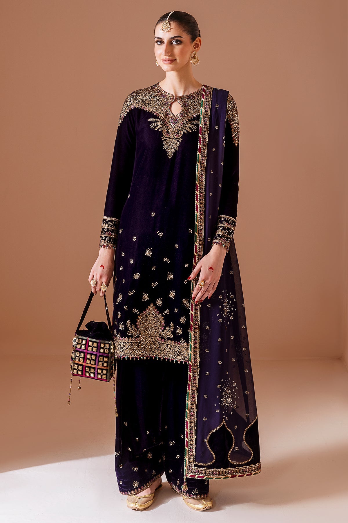 Jazmin | Chandani Velvet Formals 25 | CVF D-08 by Jazmin - Designer Dress  - Type : Ladies Clothes - Available at Libayah - 100% Original 