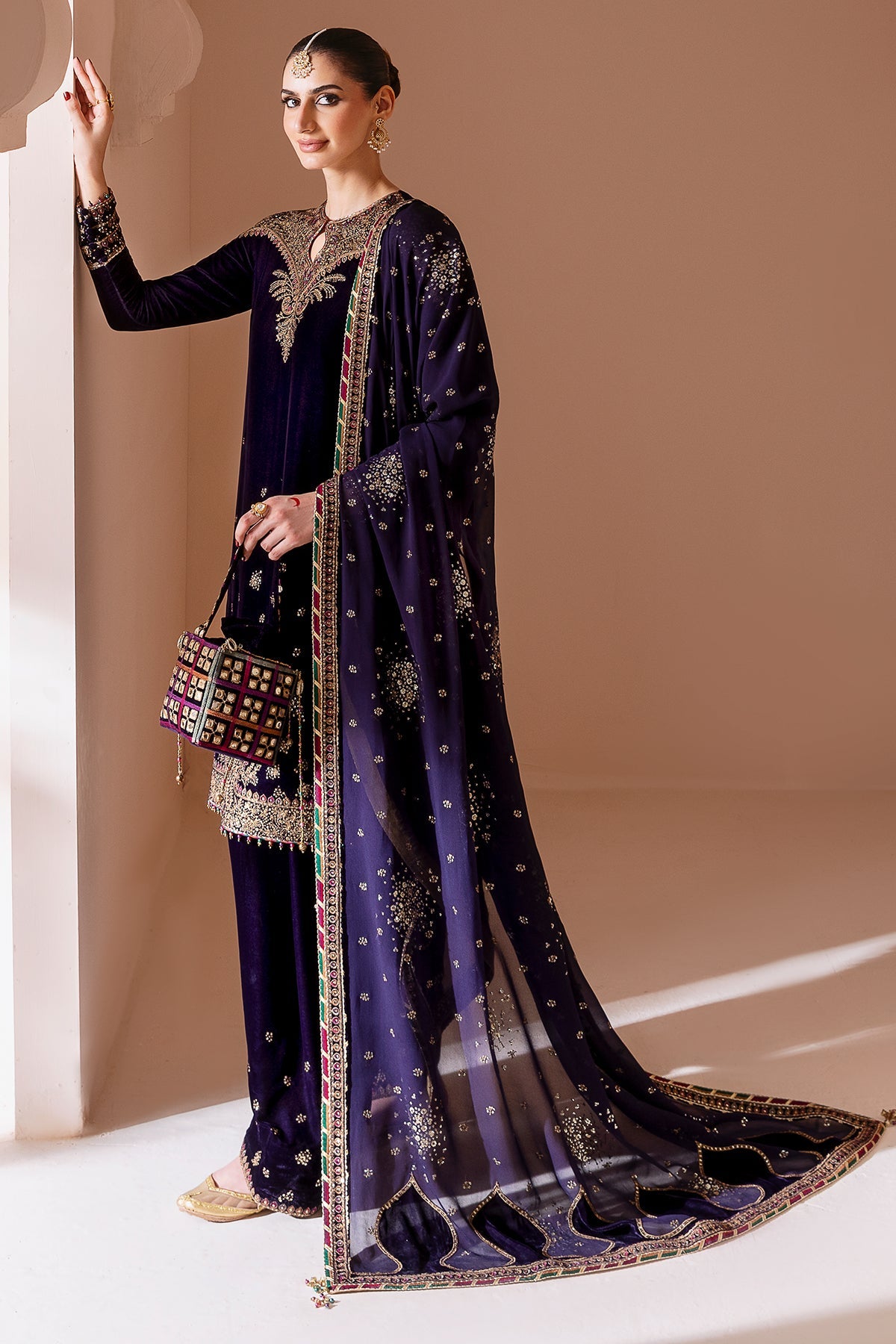 Jazmin | Chandani Velvet Formals 25 | CVF D-08 by Jazmin - Designer Dress  - Type : Ladies Clothes - Available at Libayah - 100% Original 