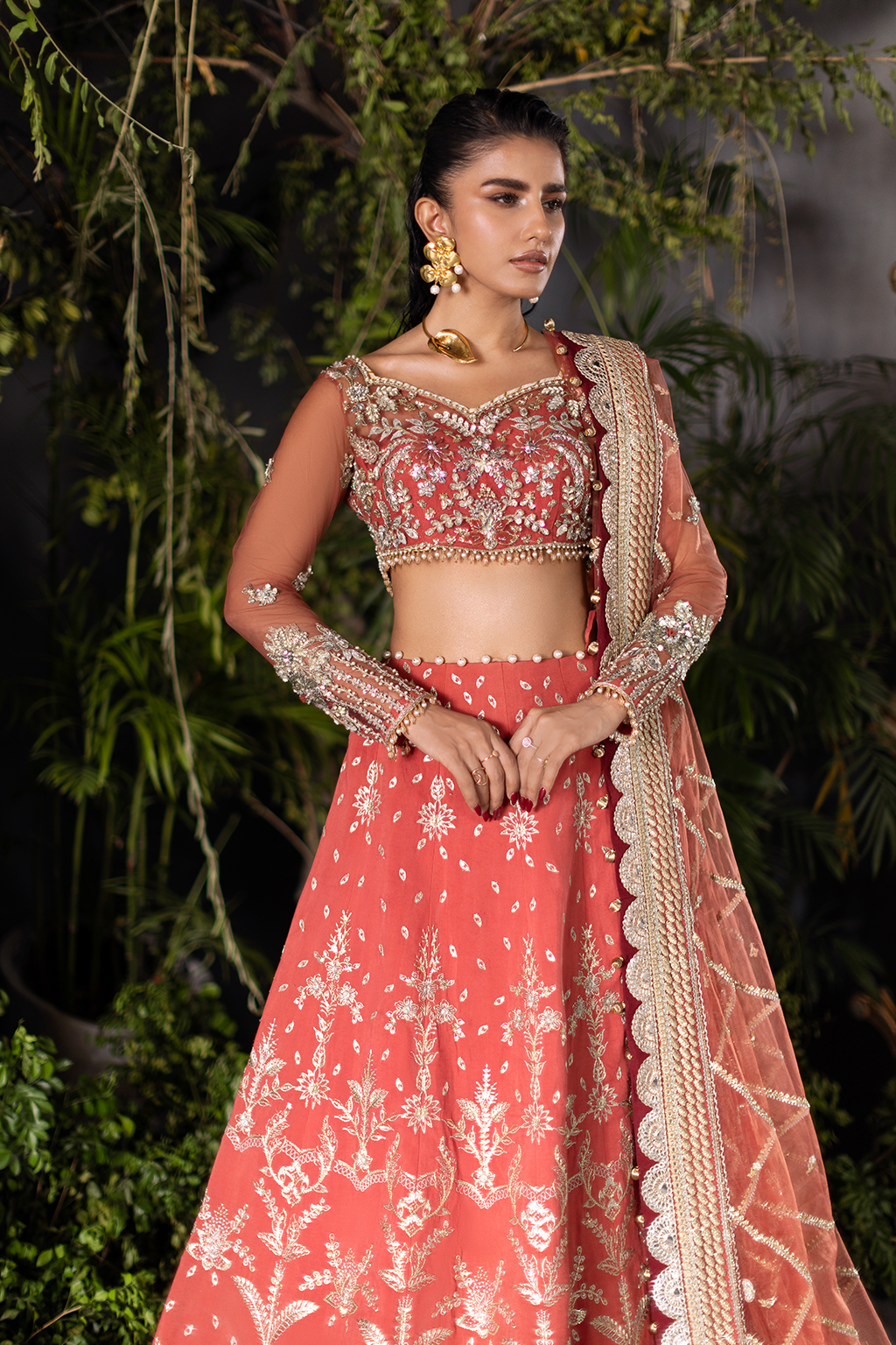 Saad Shaikh | Flurie Vol 3 | Ember Rose by Saad Shaikh - Designer Dress  - Type : Ladies Clothes - Available at Libayah - 100% Original 