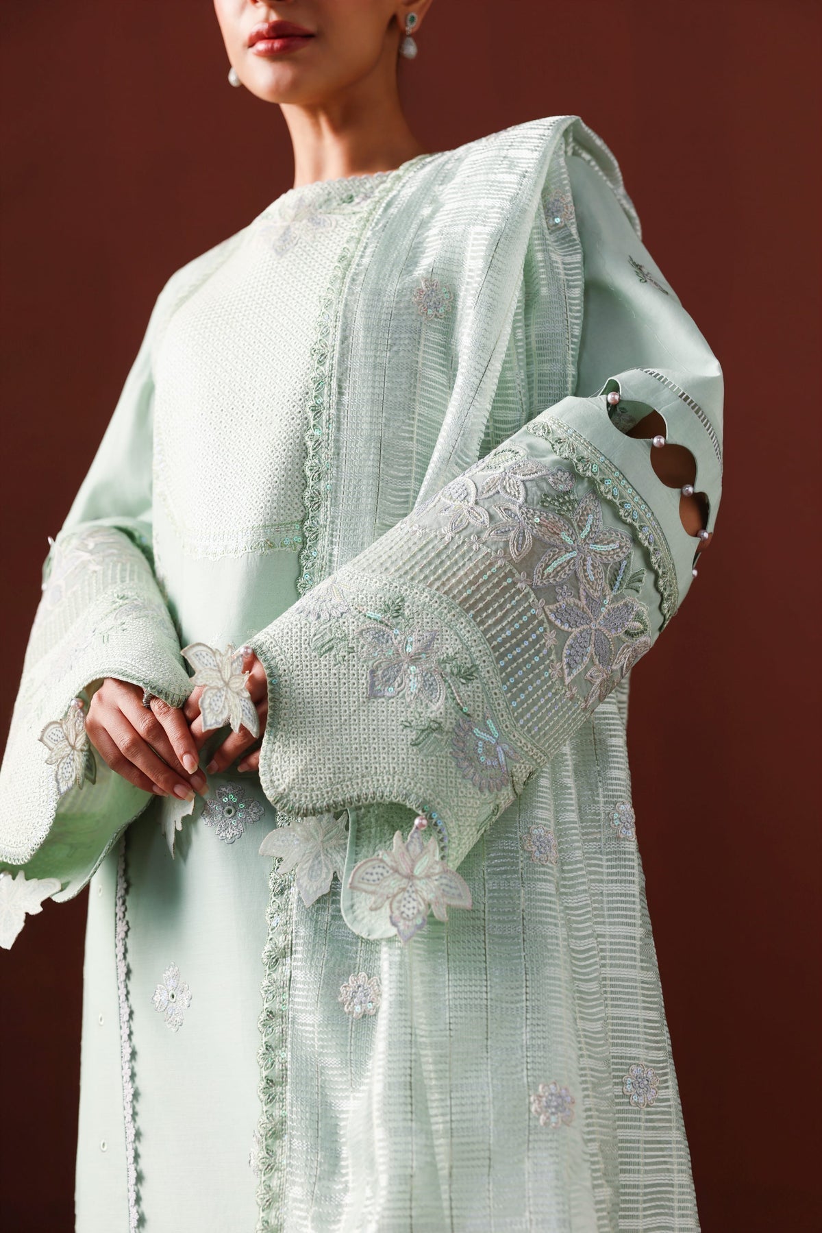 Afrozeh | Basic Pret 26 RTW | NACRE by Afrozeh - Designer Dress  - Type : Ladies Clothes - Available at Libayah - 100% Original 