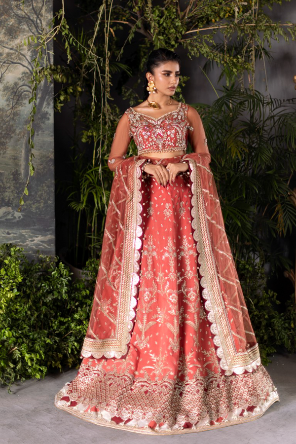 Saad Shaikh | Flurie Vol 3 | Ember Rose by Saad Shaikh - Designer Dress  - Type : Ladies Clothes - Available at Libayah - 100% Original 