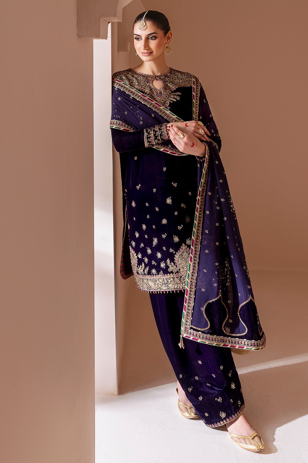 Jazmin | Chandani Velvet Formals 25 | CVF D-08 by Jazmin - Designer Dress  - Type : Ladies Clothes - Available at Libayah - 100% Original 
